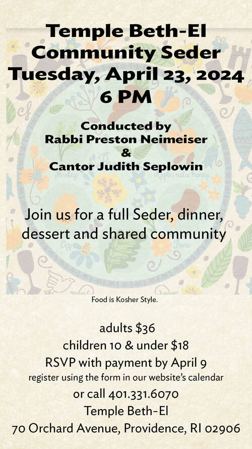 Banner Image for Second Seder